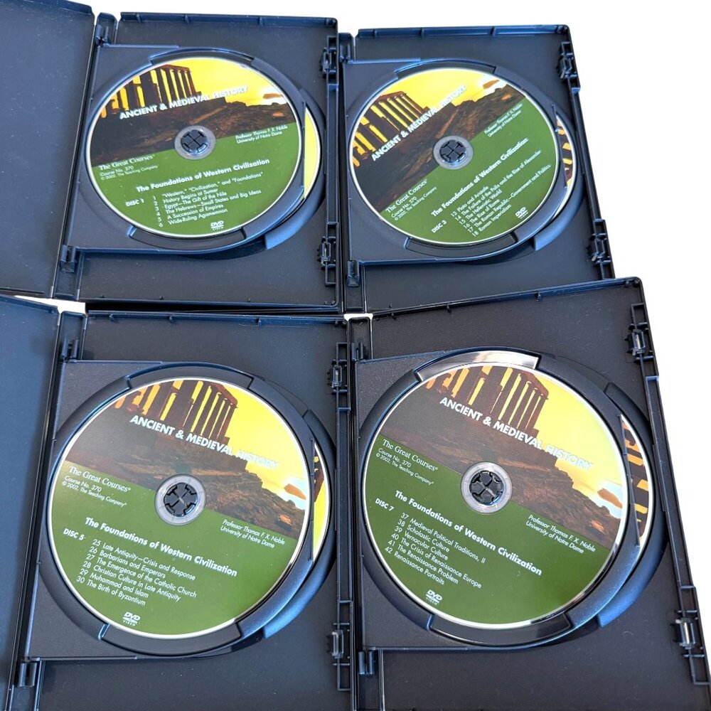 Great Courses The Foundations of Western Civilization DVDs Guidebook Noble - Picture 3 of 4